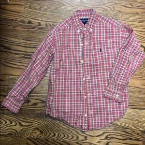 Ralph Lauren Boys Plaid Button Down Shirt